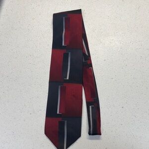 Vintage Covington Red and Black Men's Tie
